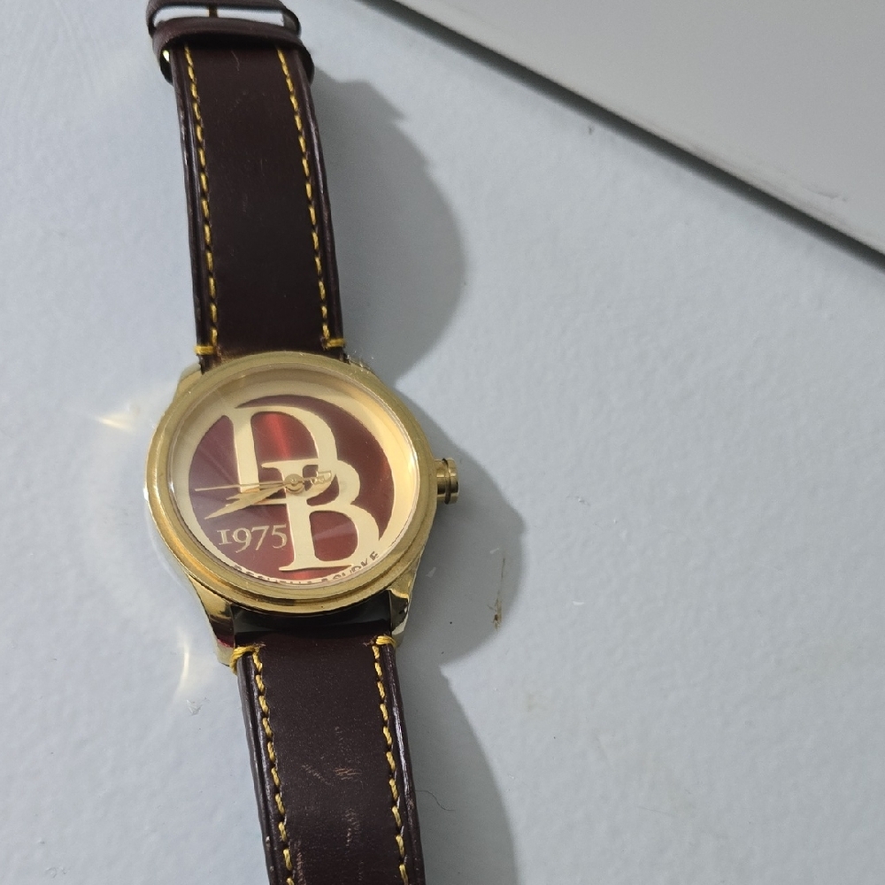 Dooney & Bourke Gold and Brown Women's Watch